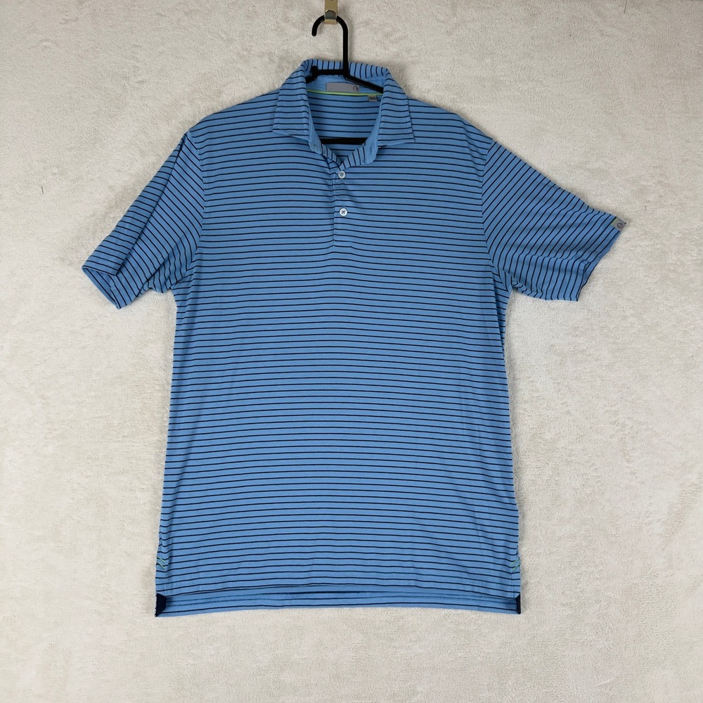 Tasc Performance Cloud Brookline Stripe Mens M Short Sleeve‎ Golf Lightweight